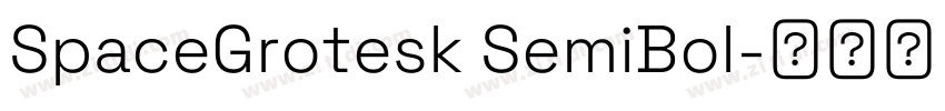 SpaceGrotesk SemiBol字体转换
